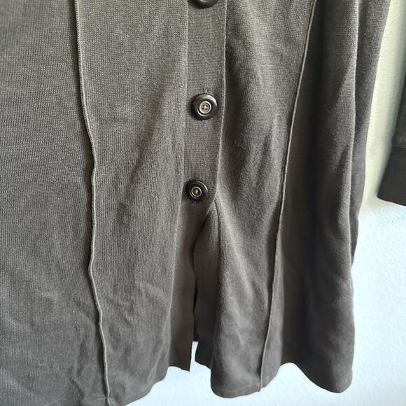 FREE PEOPLE Olive Heat GREEN Utility Button Dress Size SP Womens - Picture 3 of 6